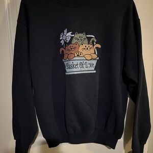 Cat Crew Neck Sweatshirt